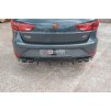 Maxton Design vložka zadního nárazníku ver.3 pro Seat Leon Cupra Mk3 Facelift, černý lesklý plast ABS