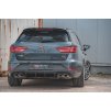 Maxton Design vložka zadního nárazníku ver.3 pro Seat Leon Cupra Mk3 Facelift, černý lesklý plast ABS