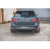 Maxton Design vložka zadního nárazníku ver.3 pro Seat Leon Cupra Mk3 Facelift, černý lesklý plast ABS