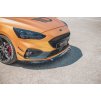 Maxton Design spoiler pod přední nárazník ver.8 pro Ford Focus, Focus ST Mk4, černý lesklý plast ABS