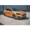 Maxton Design difuzory pod boční prahy ver.5 pro Ford Focus, Focus ST Mk4, černý lesklý plast ABS