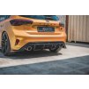 Maxton Design vložka zadního nárazníku ver.3 pro Ford Focus ST Mk4, černý lesklý plast ABS