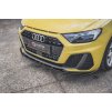 Maxton Design spoiler pod přední nárazník ver.1 pro Audi A1 GB, černý lesklý plast ABS
