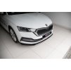 Maxton Design spoiler pod přední nárazník ver.2 pro Škoda Octavia Mk4, carbon-Look