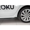 Maxton Design difuzory pod boční prahy ver.1 pro Škoda Octavia Mk4, černý lesklý plast ABS