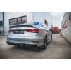 Maxton Design vložka zadního nárazníku pro Audi S3 8V FL, černý lesklý plast ABS, Sedan