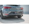 Maxton Design vložka zadního nárazníku pro Seat Leon FR Mk3 Facelift, černý lesklý plast ABS