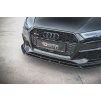 Maxton Design spoiler pod přední nárazník ver.4 pro Audi RS3 8V Facelift, černý lesklý plast ABS