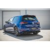 Maxton Design vložka zadního nárazníku ver.3 pro Volkswagen Golf R Mk7 Facelift, černý lesklý plast ABS