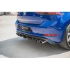 Maxton Design vložka zadního nárazníku ver.3 pro Volkswagen Golf R Mk7 Facelift, černý lesklý plast ABS