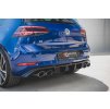 Maxton Design vložka zadního nárazníku ver.3 pro Volkswagen Golf R Mk7 Facelift, černý lesklý plast ABS
