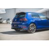 Maxton Design vložka zadního nárazníku ver.3 pro Volkswagen Golf R Mk7 Facelift, černý lesklý plast ABS