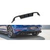 Maxton Design vložka zadního nárazníku ver.3 pro Volkswagen Golf R Mk7 Facelift, černý lesklý plast ABS