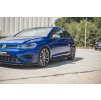 Maxton Design difuzory pod boční prahy ver.4 pro Volkswagen Golf R Mk7 Facelift, černý lesklý plast ABS
