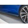 Maxton Design difuzory pod boční prahy ver.4 pro Volkswagen Golf R Mk7 Facelift, černý lesklý plast ABS