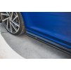 Maxton Design difuzory pod boční prahy ver.4 pro Volkswagen Golf R Mk7 Facelift, černý lesklý plast ABS