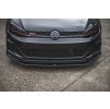 Maxton Design "Racing durability" spoiler pod přední nárazník pro Volkswagen Golf GTI TCR Mk7 Facelift, plast ABS bez povrchové úpravy, s červenou linkou