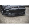 Maxton Design "Racing durability" spoiler pod přední nárazník pro Volkswagen Golf GTI TCR Mk7 Facelift, plast ABS bez povrchové úpravy, s červenou linkou