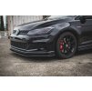 Maxton Design "Racing durability" spoiler pod přední nárazník pro Volkswagen Golf GTI TCR Mk7 Facelift, plast ABS bez povrchové úpravy, s červenou linkou