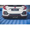 Maxton Design "Racing durability" vložka zadního nárazníku pro Honda Civic Mk10 Type-S/R, plast ABS bez povrchové úpravy