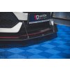 Maxton Design "Racing durability" spoiler pod přední nárazník pro Honda Civic Mk10 Type-S/R, plast ABS bez povrchové úpravy, s červenou linkou