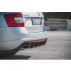 Maxton Design vložka zadního nárazníku ver.2 pro Škoda Octavia RS Mk3, černý lesklý plast ABS, pro benzínové motory