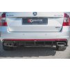 Maxton Design vložka zadního nárazníku ver.2 pro Škoda Octavia RS Mk3, černý lesklý plast ABS, pro benzínové motory