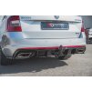 Maxton Design vložka zadního nárazníku ver.2 pro Škoda Octavia RS Mk3, černý lesklý plast ABS, pro dieselové motory