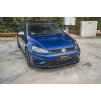 Maxton Design "Racing durability" spoiler pod přední nárazník pro Volkswagen Golf R Mk7 Facelift, plast ABS bez povrchové úpravy, s červenou linkou
