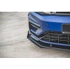 Maxton Design "Racing durability" spoiler pod přední nárazník s rohovými splittery pro Volkswagen Golf R Mk7 Facelift, plast ABS bez povrchové úpravy, s červenou linkou
