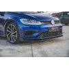 Maxton Design "Racing durability" spoiler pod přední nárazník ver.2 pro Volkswagen Golf R Mk7 Facelift, plast ABS bez povrchové úpravy, s červenou linkou
