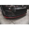Maxton Design spoiler pod přední nárazník pro Volkswagen Golf GTI TCR Mk7 Facelift, červený lesklý plast ABS