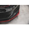 Maxton Design spoiler pod přední nárazník pro Volkswagen Golf GTI TCR Mk7 Facelift, červený lesklý plast ABS
