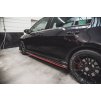 Maxton Design difuzory pod boční prahy pro Volkswagen Golf GTI TCR Mk7 Facelift, červený lesklý plast ABS