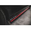Maxton Design difuzory pod boční prahy pro Volkswagen Golf GTI TCR Mk7 Facelift, červený lesklý plast ABS