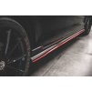 Maxton Design difuzory pod boční prahy pro Volkswagen Golf GTI TCR Mk7 Facelift, červený lesklý plast ABS