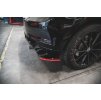 Maxton Design boční difuzory pod zadní nárazník pro Volkswagen Golf GTI TCR Mk7 Facelift, červený lesklý plast ABS