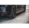 Maxton Design boční difuzory pod zadní nárazník pro Volkswagen Golf GTI TCR Mk7 Facelift, červený lesklý plast ABS