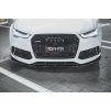 Maxton Design spoiler pod přední nárazník ver.4 pro Audi RS6 C7, černý lesklý plast ABS