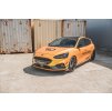 Maxton Design rohové spoilery pod přední nárazník pro Ford Focus, Focus ST Mk4, černý lesklý plast ABS