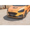 Maxton Design rohové spoilery pod přední nárazník pro Ford Focus, Focus ST Mk4, černý lesklý plast ABS
