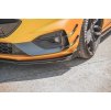 Maxton Design rohové spoilery pod přední nárazník pro Ford Focus, Focus ST Mk4, černý lesklý plast ABS