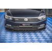 Maxton Design spoiler pod přední nárazník pro Volkswagen Passat Mk8 (B8), černý lesklý plast ABS