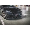 Maxton Design spoiler pod přední nárazník ver.3 pro Audi RS5 F5, černý lesklý plast ABS