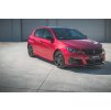 Maxton Design difuzory pod boční prahy pro Peugeot 308 Mk 2 GT, černý lesklý plast ABS