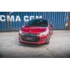 Maxton Design spoiler pod přední nárazník pro Citroen Ds4, černý lesklý plast ABS