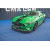 Maxton Design spoiler pod přední nárazník s křidélky ver.1 pro Ford Mustang MK6 GT Facelift, černý lesklý plast ABS