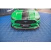 Maxton Design spoiler pod přední nárazník s křidélky ver.1 pro Ford Mustang MK6 GT Facelift, černý lesklý plast ABS