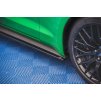 Maxton Design difuzory pod boční prahy s křidélky pro Ford Mustang MK6 GT Facelift, černý lesklý plast ABS