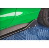 Maxton Design difuzory pod boční prahy s křidélky pro Ford Mustang MK6 GT Facelift, černý lesklý plast ABS